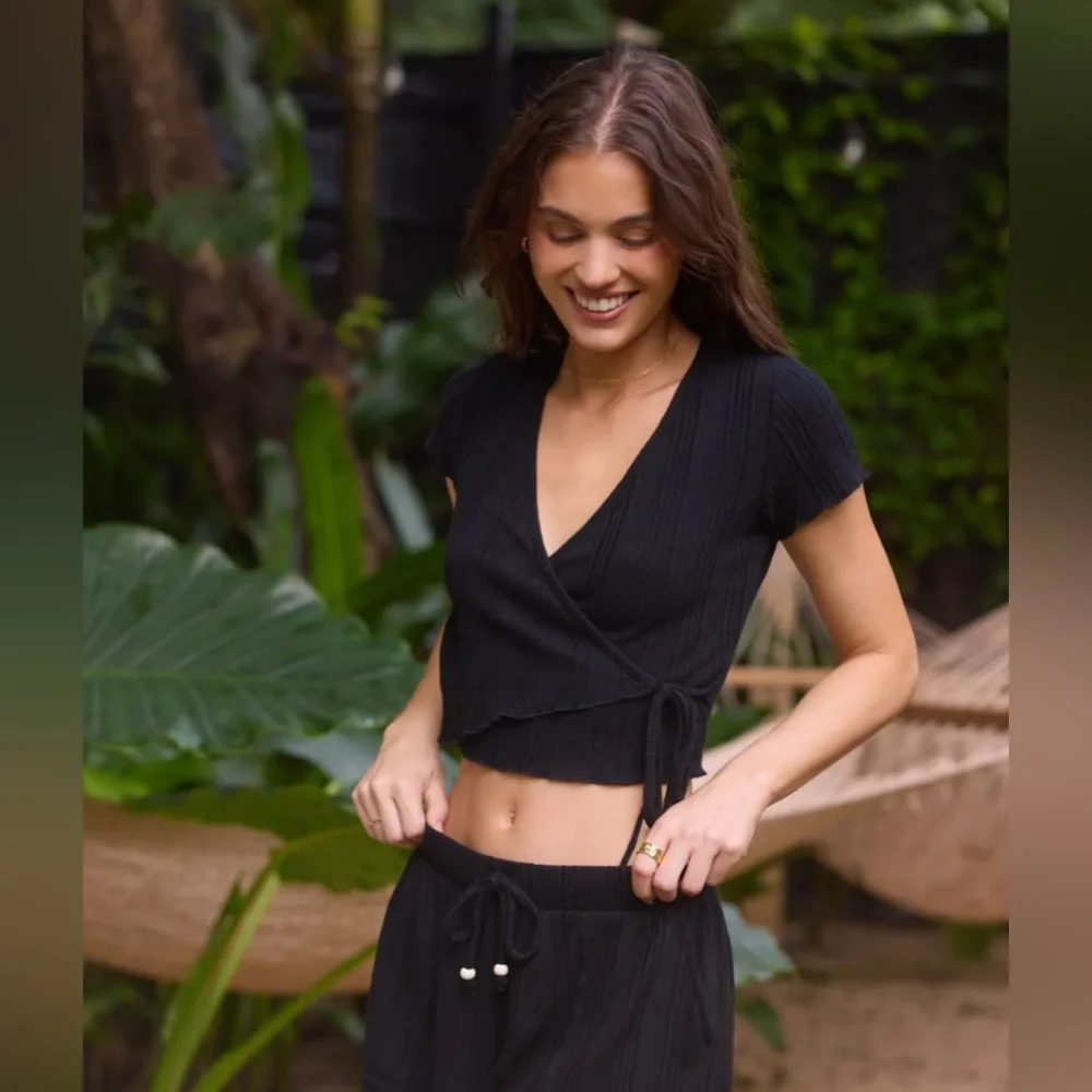 NWT Ocean Drive Novelty Rib Knit Set. - Picture 2 of 8